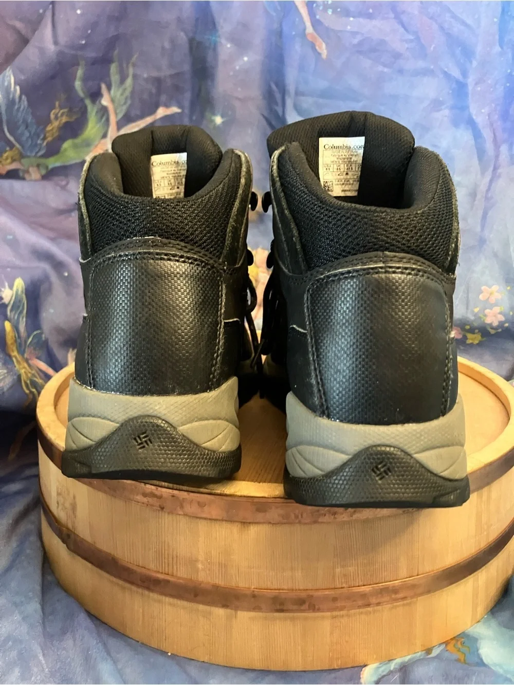 Columbia Newton Ridge Plus II Hiking Boots Mens 9.5 Black Waterproof Leather